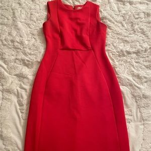 Hot pink over the knee Calvin Klein dress